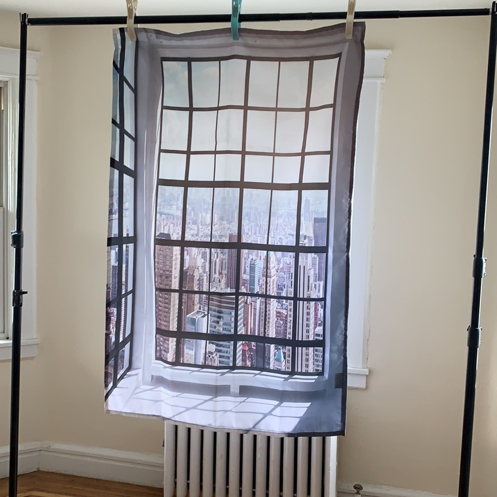 Ambesonne NYC Skyline Wall Hanging / Curtain